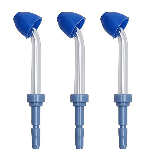 Nasal Washing Replacement Tips Compatible with Waterpik Water Flossers and Other Brand Oral Irrigators, 3-Pack (Nasal irrigator Tips)