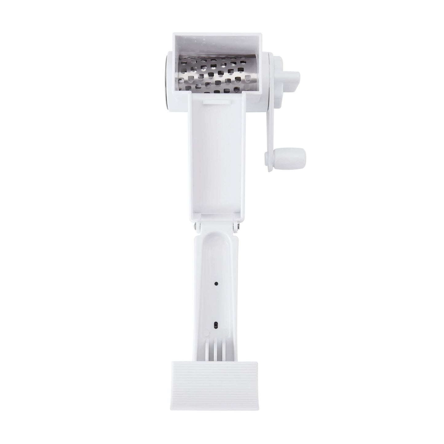 Farberware Professional Rotary Grater with Fine Etched Stainless Steel Drum, 4.33x5.51x3.54 Inch, White