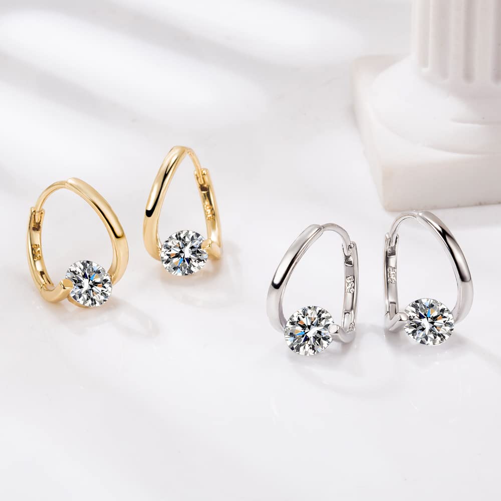 Lovefinity Lymphatic Magnetotherapy Earrings, Halolux Lymphvity Germanium Atheniz Drainage Earring Chunky Gold Hoop Jewelry Gifts for Women (Style1-SS)