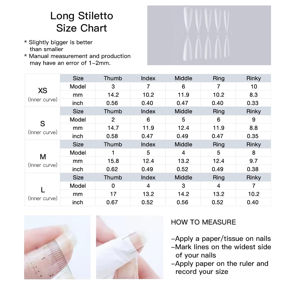 GLORS Luxury Long Stiletto Press-On Nails, Turquoise Blue Stiletto with 3D Crystals and Pearls, Handmade False Nail 10 Pieces (Medium, LS)