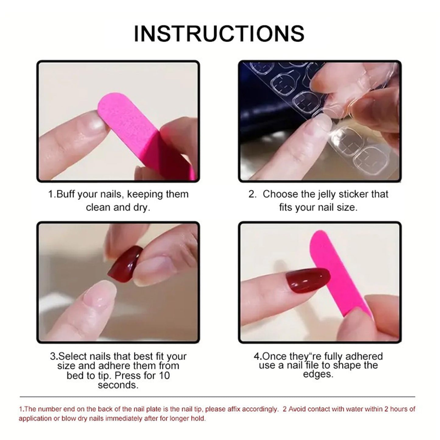 24 Pcs Press on Nails Short Almond Wine Red Gradually Changes Fake Nails Full Cover Opaque Reusable Acrylic Glue on Nails Removable Stick on Nails 12 Size Kit for Women Girls