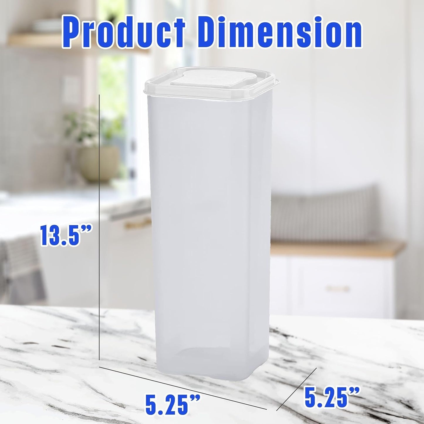 Buddeez Bread Buddy Airtight Bread Storage Container- Slice by Slice Dispensing Design - Perfect Pantry Organizer - White Lid Pack of 2