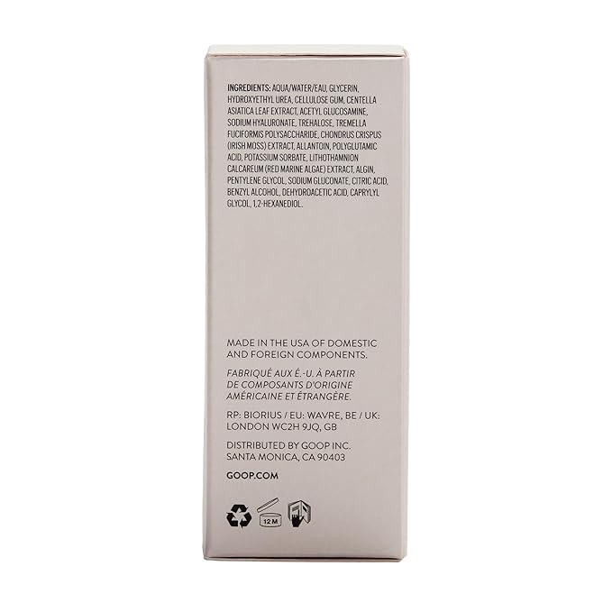 goop Beauty Exosome Hydration Therapy Serum | Hydrating Serum for Plump, Radiant, & Smooth Skin | Cica Leaf Exosomes, Red Sea Moss, & Polyglutamic Acid | 1.0 fl oz