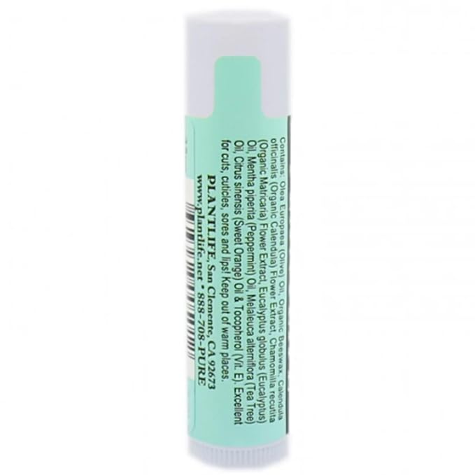 Plantlife Herbal Lip Balm 2 Pack - Organic Made with Beeswax, Calendula & Chamomile - Soothing Balm for Chapped Lips - Moisturize Lips & Works on Minor Cuts - Made in California