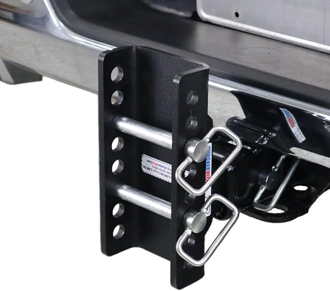Shocker XR Adjustable Drop Hitch, Fits 2" Hitch Has 2" Ball 0-7-1/2" Drop