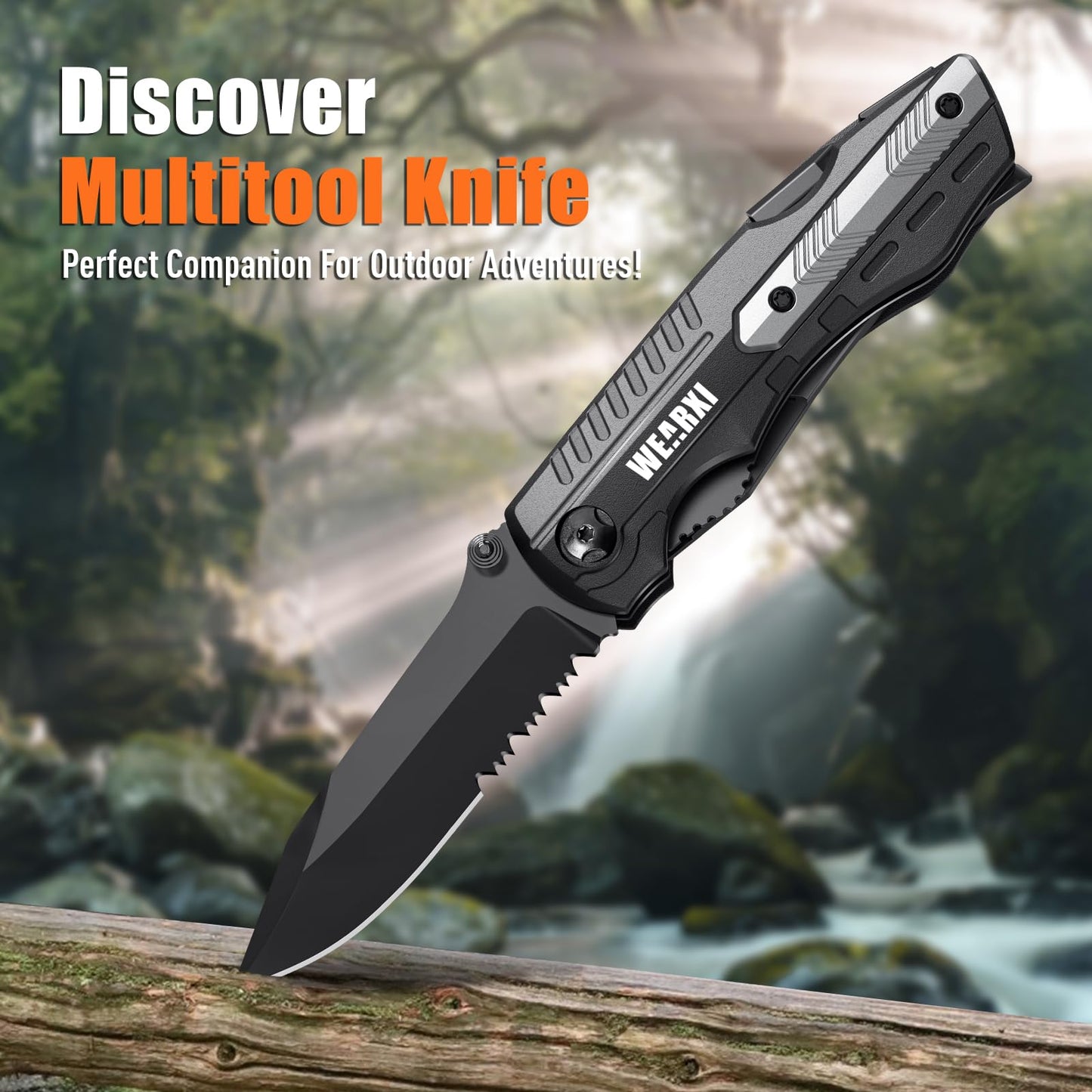WEARXI Gifts for Men, Pocket Knife Multitool, Fathers Day Dad Gifts from Daughter Son, Mens Gifts for Dad/Him/Husband, Birthday Gift for Men/Boyfriend, Dad Gifts Cool Gadgets, Camping Essentials