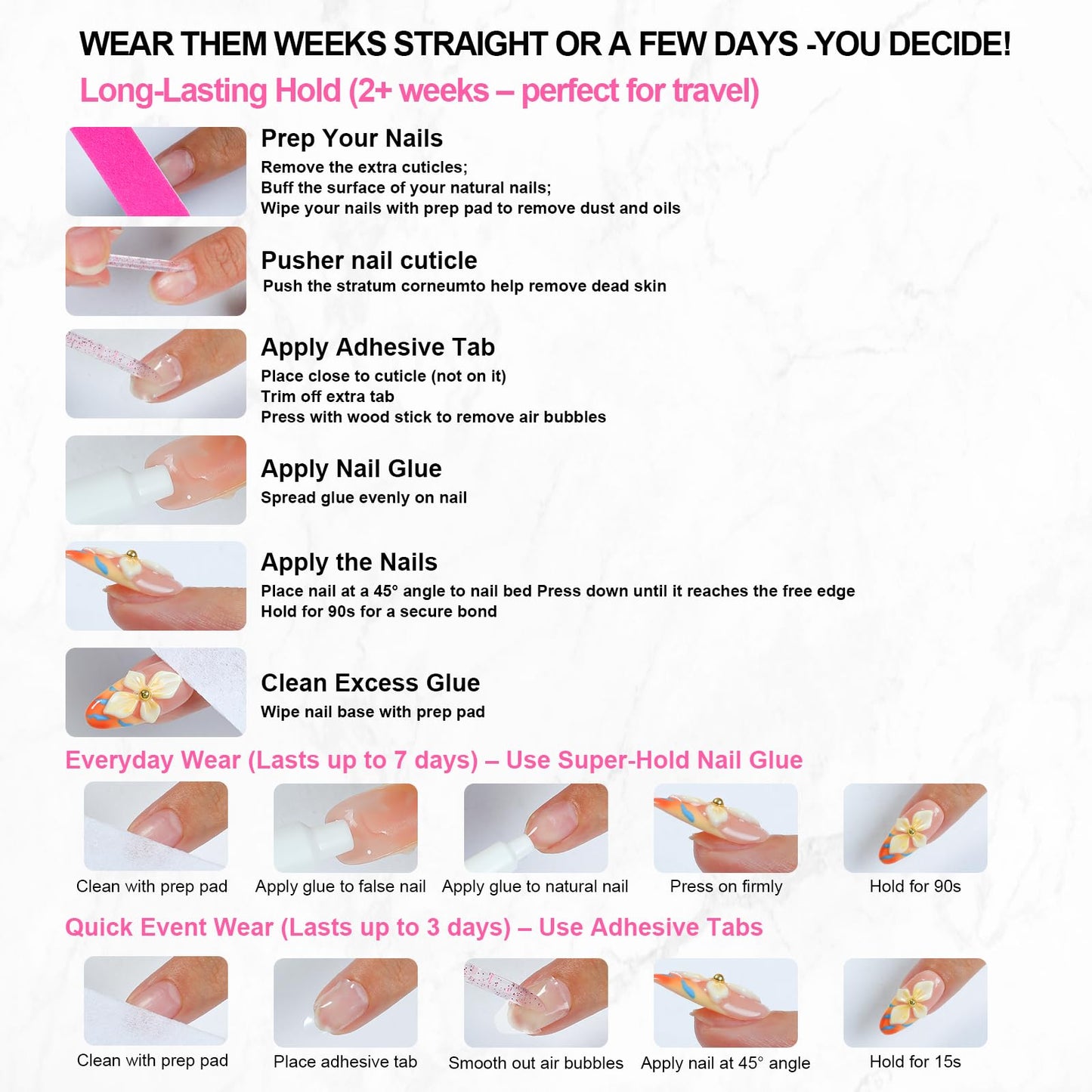 Handmade Gothic Press on Nails, Gold Cross Charm Long Square Nails, Luxury 3D Sacred Heart Angel Design False Nails, Reusable Full Cover 10pcs Set – Appife