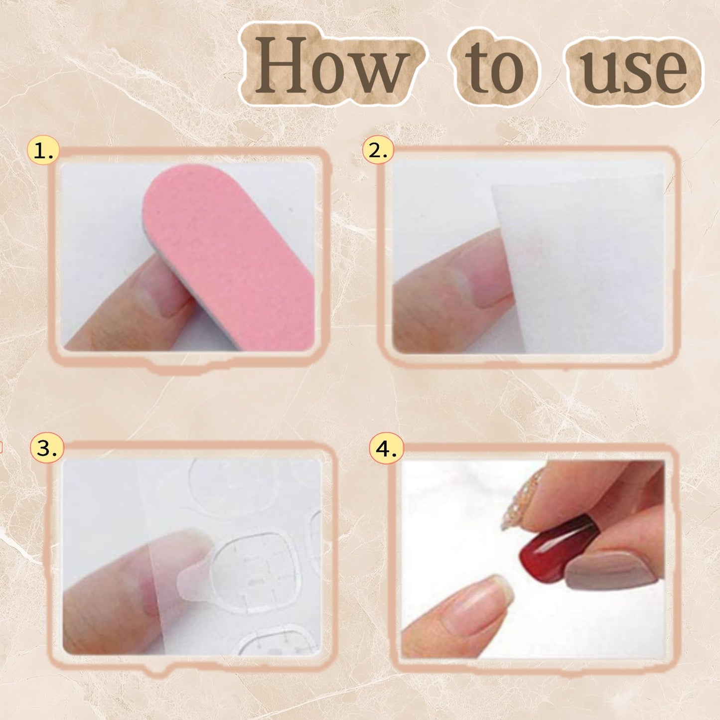 C.Z.Z.T.T.NAILS Nude Color Cat Eye Fake Nails, Long Almond Shaped with Blue Nail Art Rhinestones and Cat's Eye Gloss, 24pcs with Jelly Glue,Suitable for Parties or Gifts.