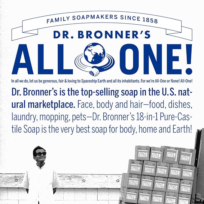 Dr. Bronner’s Organic Lip Balm 6-Pack (.15oz) Natural, Moisturizing, Petroleum-Free Lip Balm with Beeswax & Avocado Oil for Dry Lips, Men & Women - Orange Ginger