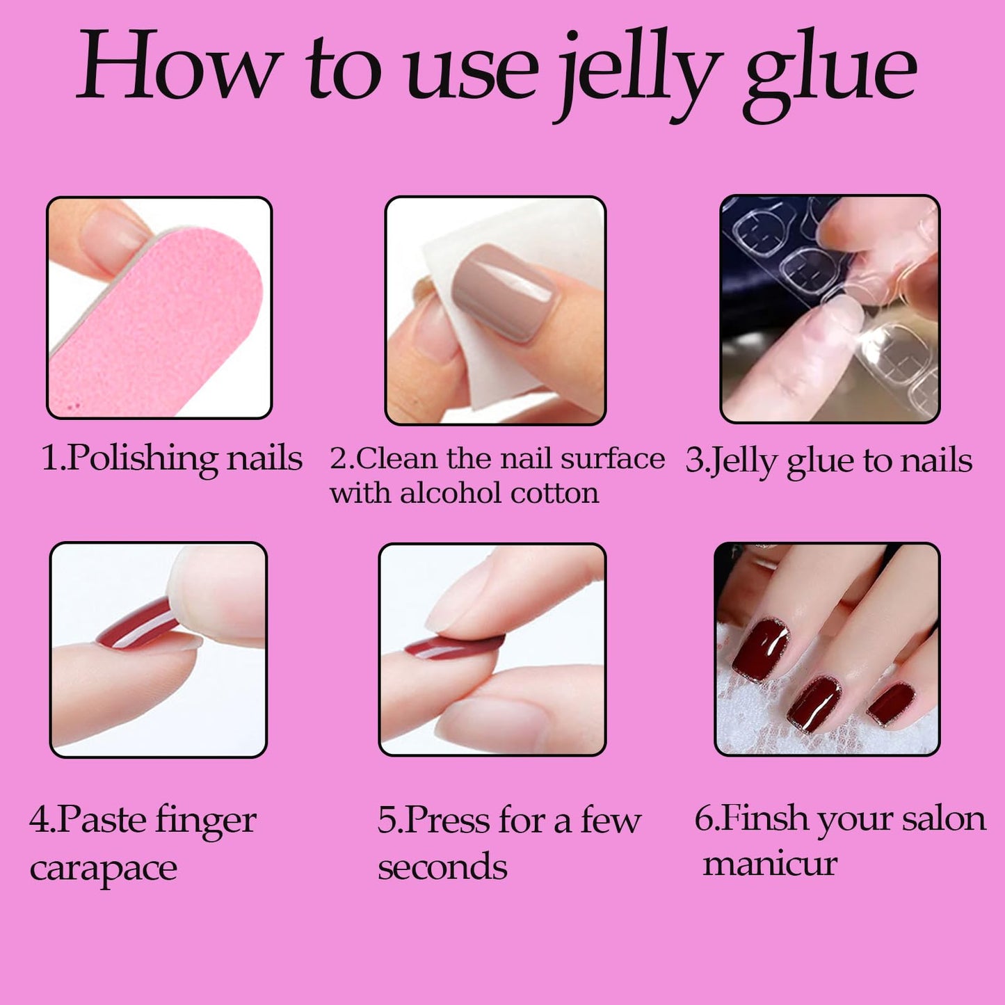 24Pcs Medium Almond Press on Nails Reusable Pink Acrylic False Nails Full Cover Glossy With Flowers Designs And Pearl Design Fake Fingernails Tips Almond Shape Artificial Fale Nail Kit Women Girls