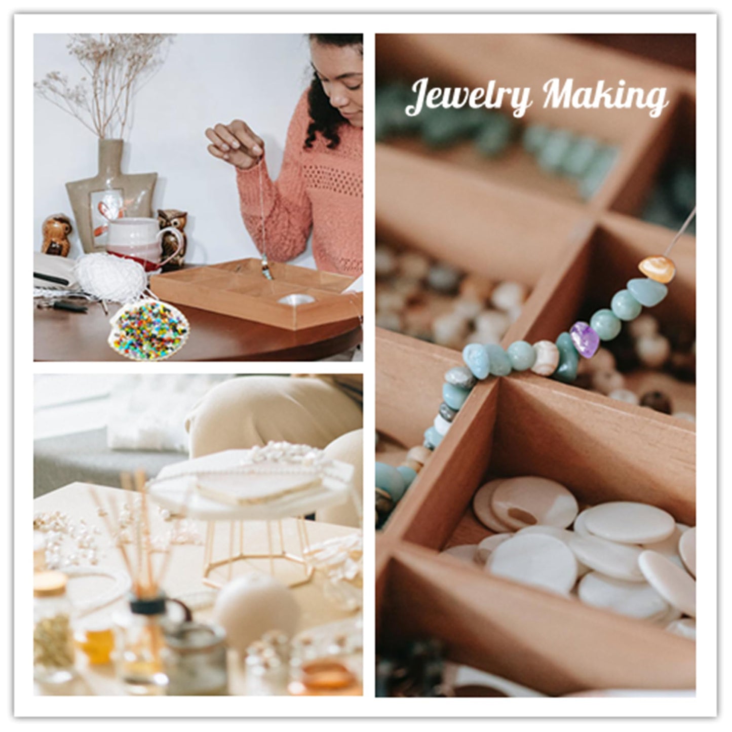 ZHIYUXI 400pcs Labradorite Beads 5-8mm Crystals Gemstones for Bracelet Making Irregular Stone Bead for Jewelry Making Natural Chips Craft 2 Strands