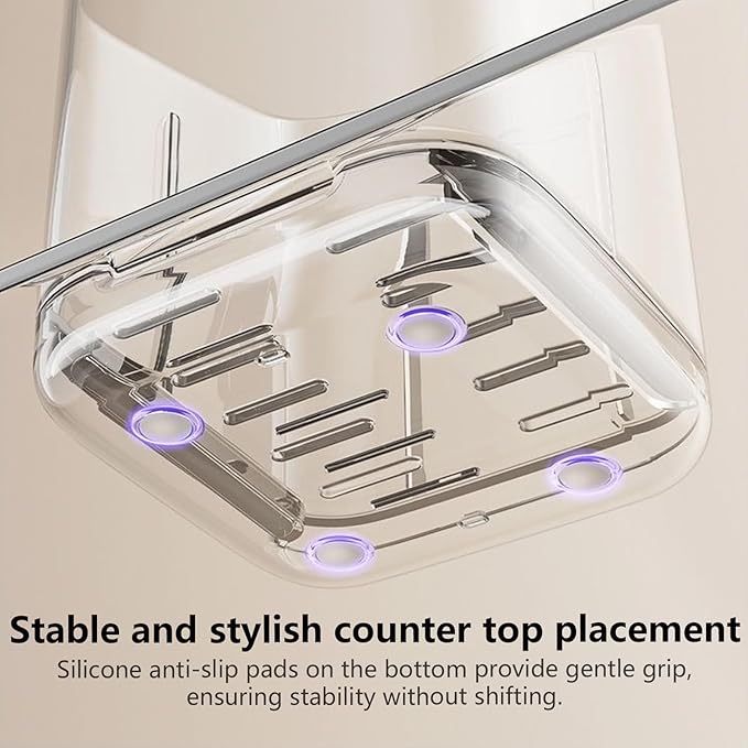 Adhesive Toothbrush Holders, 4.45x3.54x3.35 inches Wall Bathroom Rack | Bathrooms Organizer Rack - for Bathroom Shower Bedroom Home RV Dormitory Apartment Bathtub