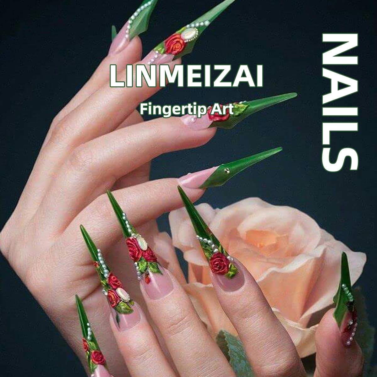 LINMEIZAI Press on Nails Short Square Spring Aurora Glossy Acrylic Fake Nails Press ons Glue on False Nails for Women Reusable Cute Manicure Set White Polka Dots Stick on Nails French Tip 24Pcs