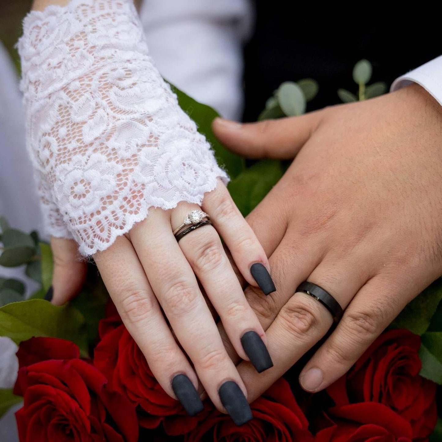 TRUMIUM 2mm Tungsten Rings for Women Men Thin Wedding Bands Engagement Promise Wedding Ring Beveled Edges Plain Domed Size 6