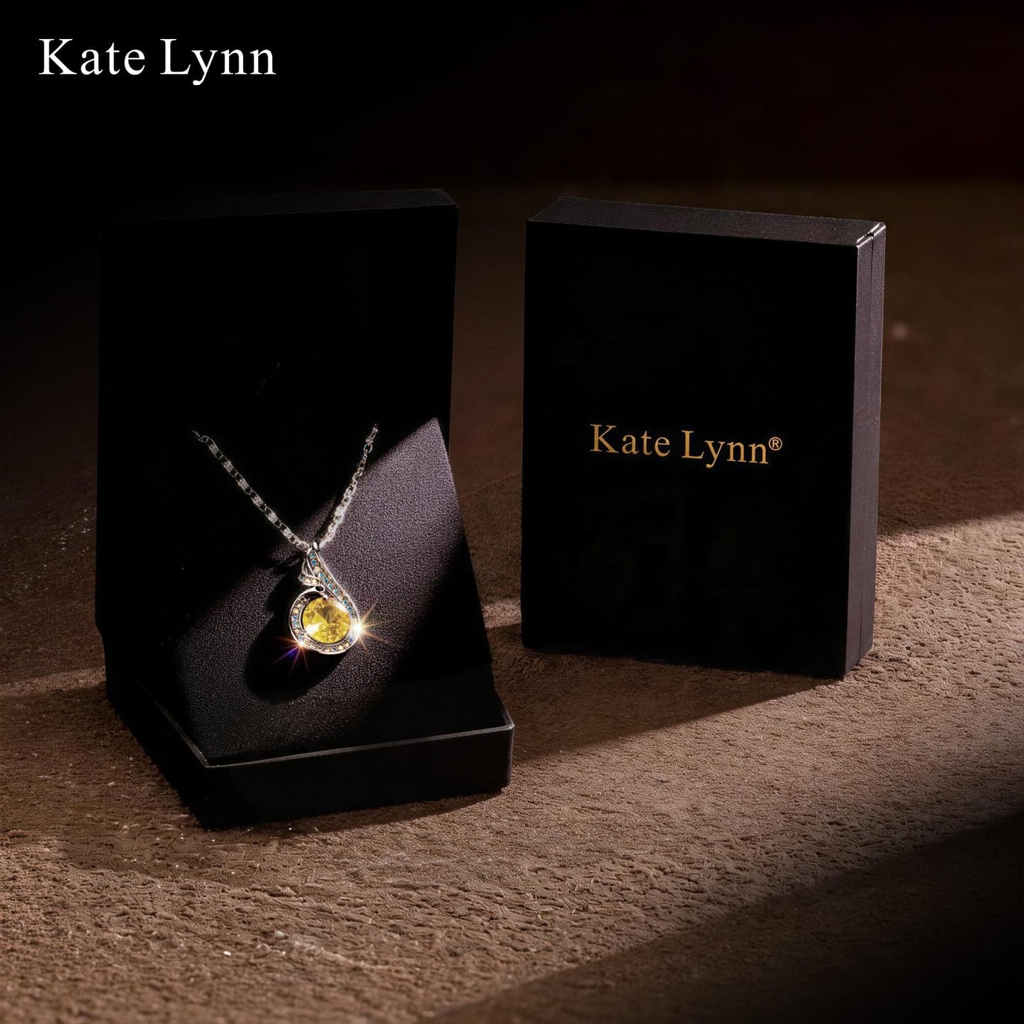 Kate Lynn Phoenix Birthstone Necklaces for Women Pendant Necklace Crystal Jewelry, Birthday Gifts for Women Wife Girlfriend Mothers Day Gift for Mom Daughter Unique Lady Christmas Jewelry Gift for Her, November Birthstone Necklace