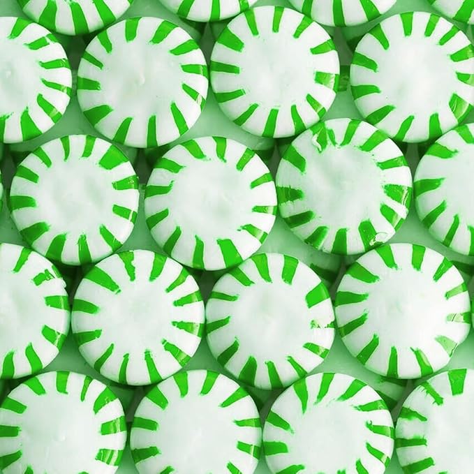 Starlight Spearmint Individually Wrapped Candy, 2 Pound Bulk Pack, Sweets for On the Go Refreshment, Starlight Mints Bulk Candy.