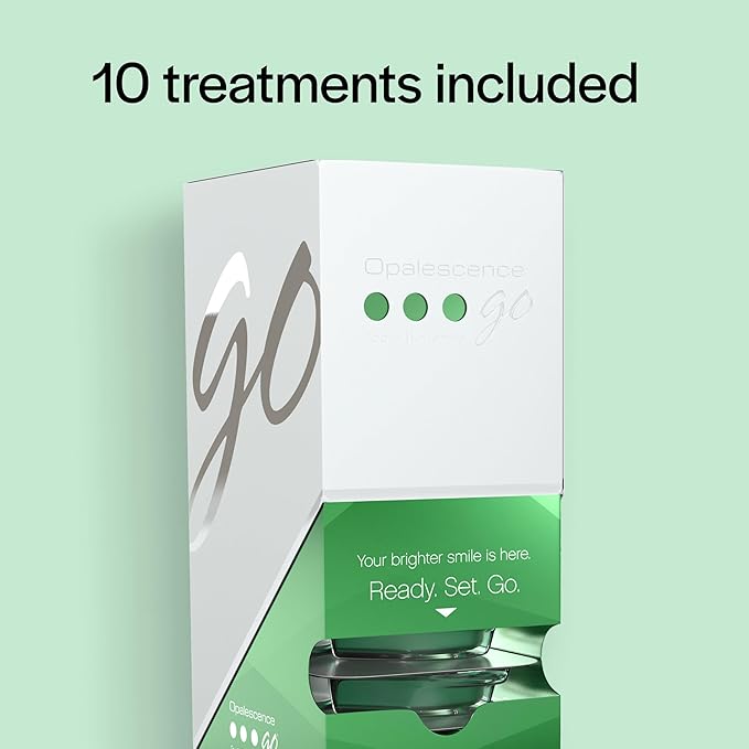 Opalescence Whitening Bundle - Opalescence Go 15% Hydrogen Peroxide Prefilled Whitening Trays and Whitening Toothpaste - Mint Flavor 5194-5166