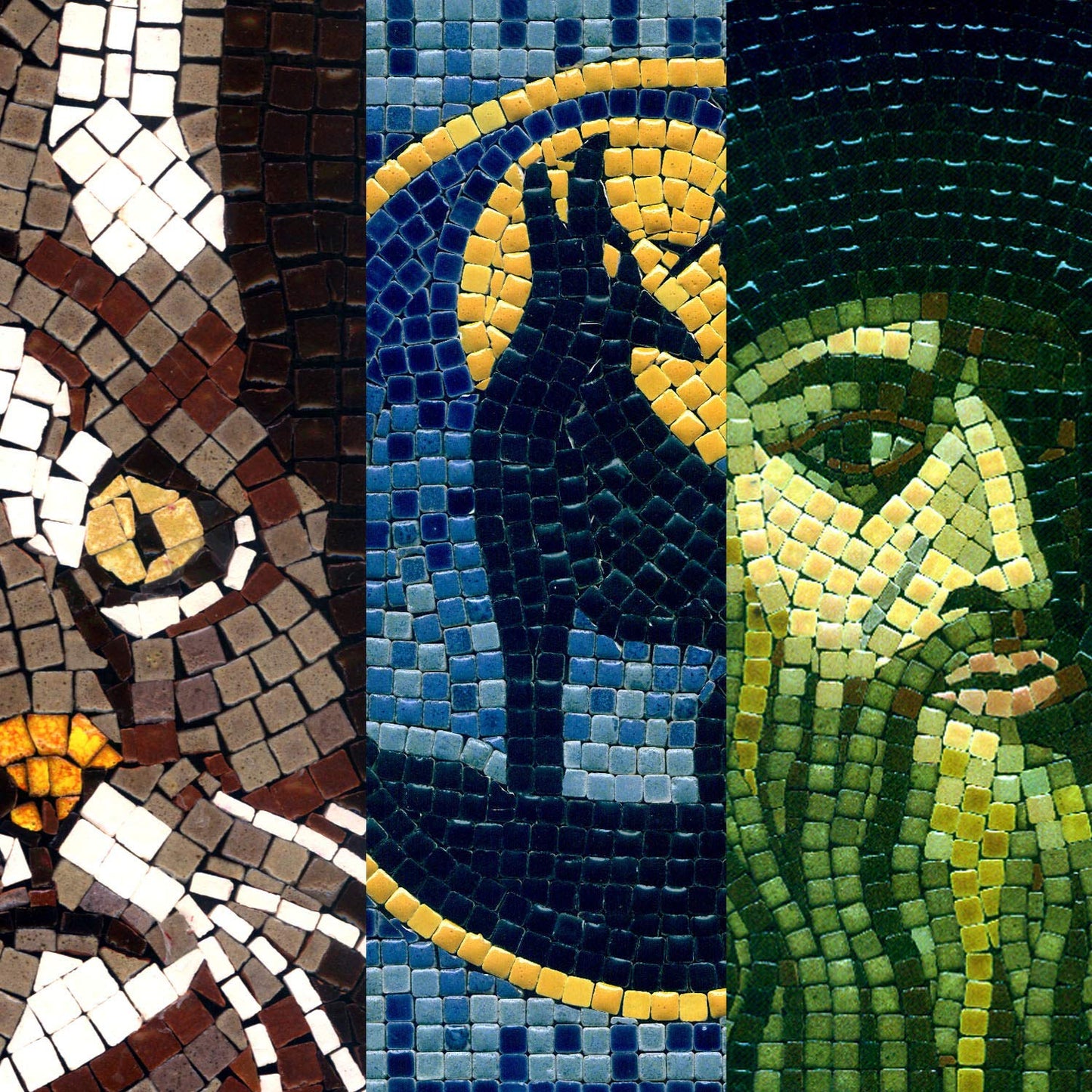 Handmade Mosaics Made Easy with Our Adult Mosaic Craft Kit, Square 7inch (20cm) Dolphin