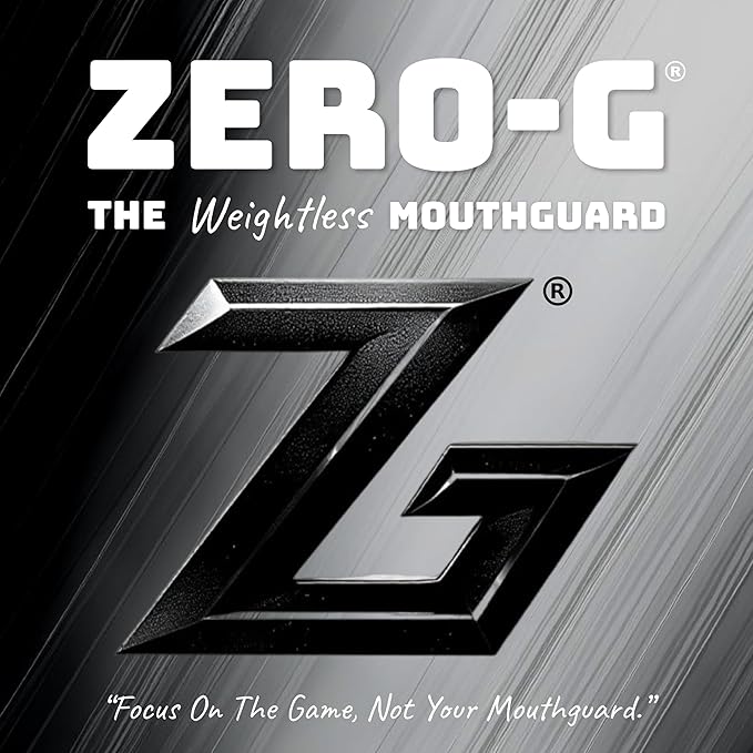 Zero-G Sports Mouthguard 2-Pack, Black - Adult Size - Dental Grade Custom fit - for Basketball, Football, Soccer, Baseball, Hockey, Lacrosse, Wrestling and Teeth Grinding