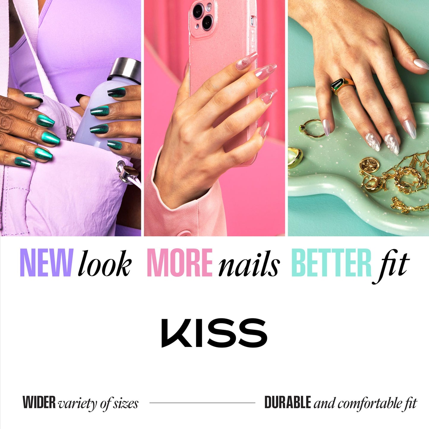 Kiss Glam, Press On Nails, Nail glue included, 'Cherish the Moment', Yellow, Long Size, Almond Shape, Includes 32 Nails, 2g Glue, 1 Manicure Stick, 1 Mini File