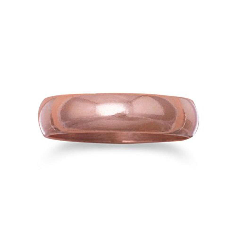Roger Enterprises Pure Copper Ring 4.5mm Plain Band (10)