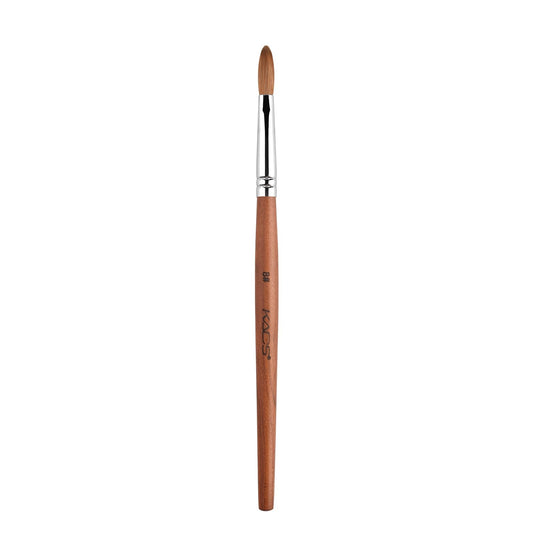 Rolabling Nail Brush Kolinsky Sable Acrylic Nail Art Brush Professional Red Wooden Nail Brush (8#)