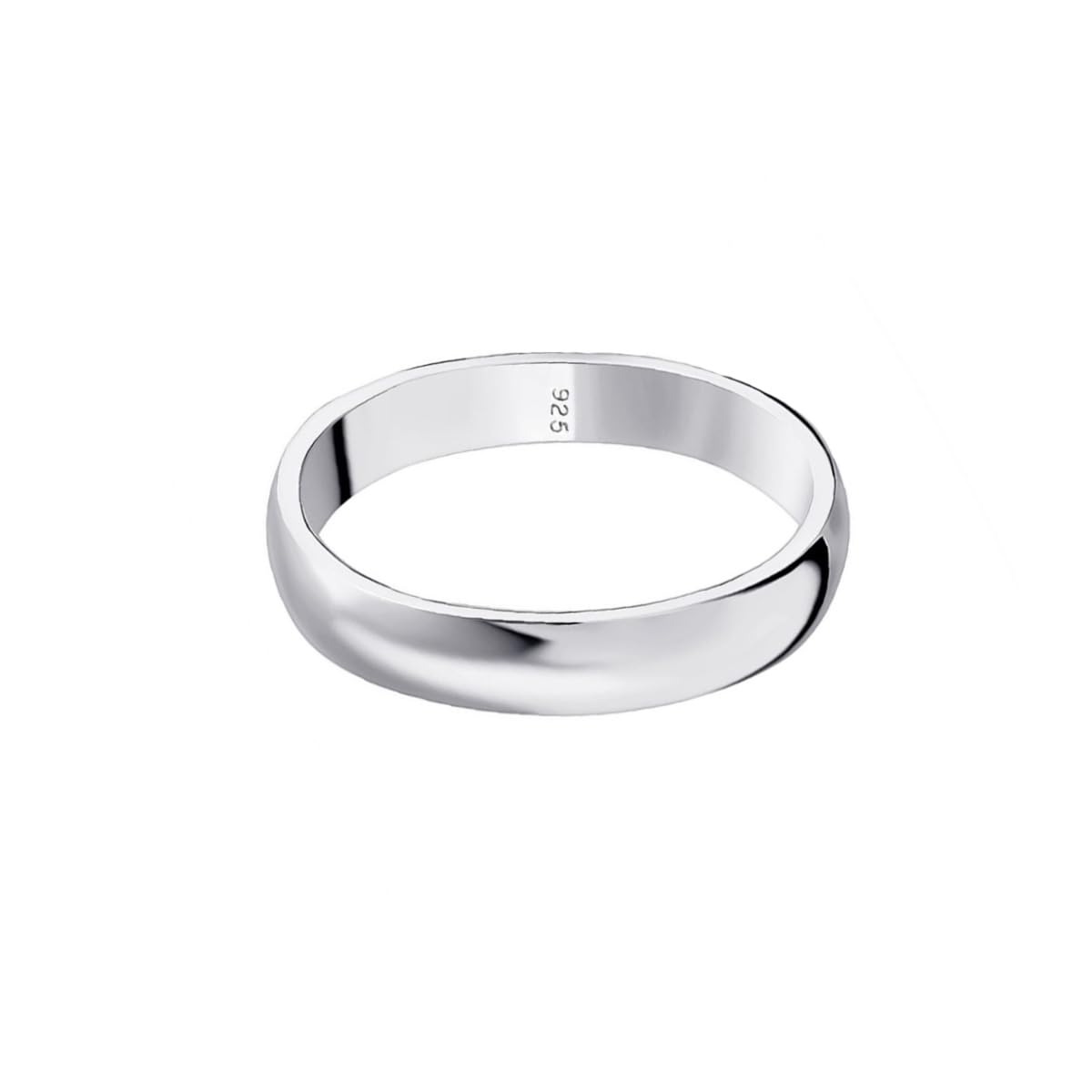 Savlano 925 Sterling Silver 5MM Half - Round Wedding Band Ring for Women and Men Comes in 5-14 Sizes with Gift Box - Made in Italy (11)