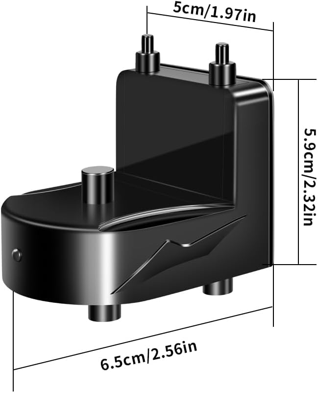 Electric Toothbrush Charger for AquaSonic Electric Toothbrush, Wireless Wall Charger for AquaSonic Black Series/AquaSonic Vibe Series Toothbrush, Save Space/Waterproof/Portable (White)