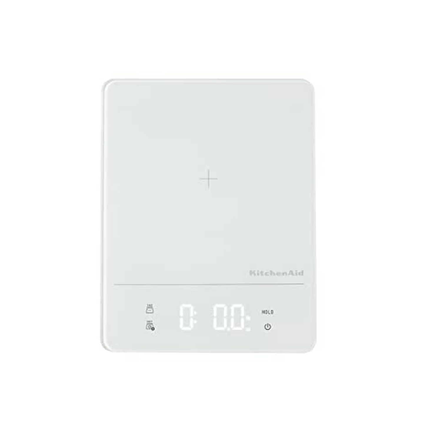 KitchenAid KQ913 Digital Waterproof (IPx7) Kitchen and Food Scale, LED readout, 11 Pound Max Capacity, White