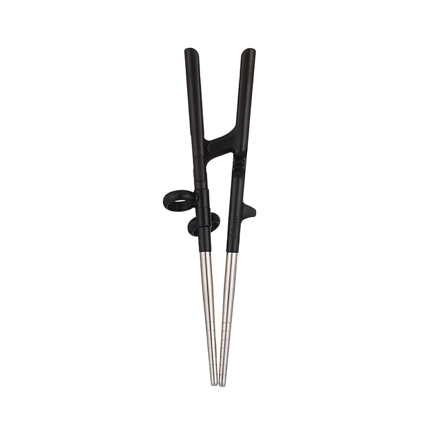 Edison Friends Training Chopsticks for Adults Stainless Right Handed, Beginner Chopsticks, Chopsticks for Beginners, Trainer Chopsticks, Easy Chopsticks, Practice Chopsticks, Made in Korea