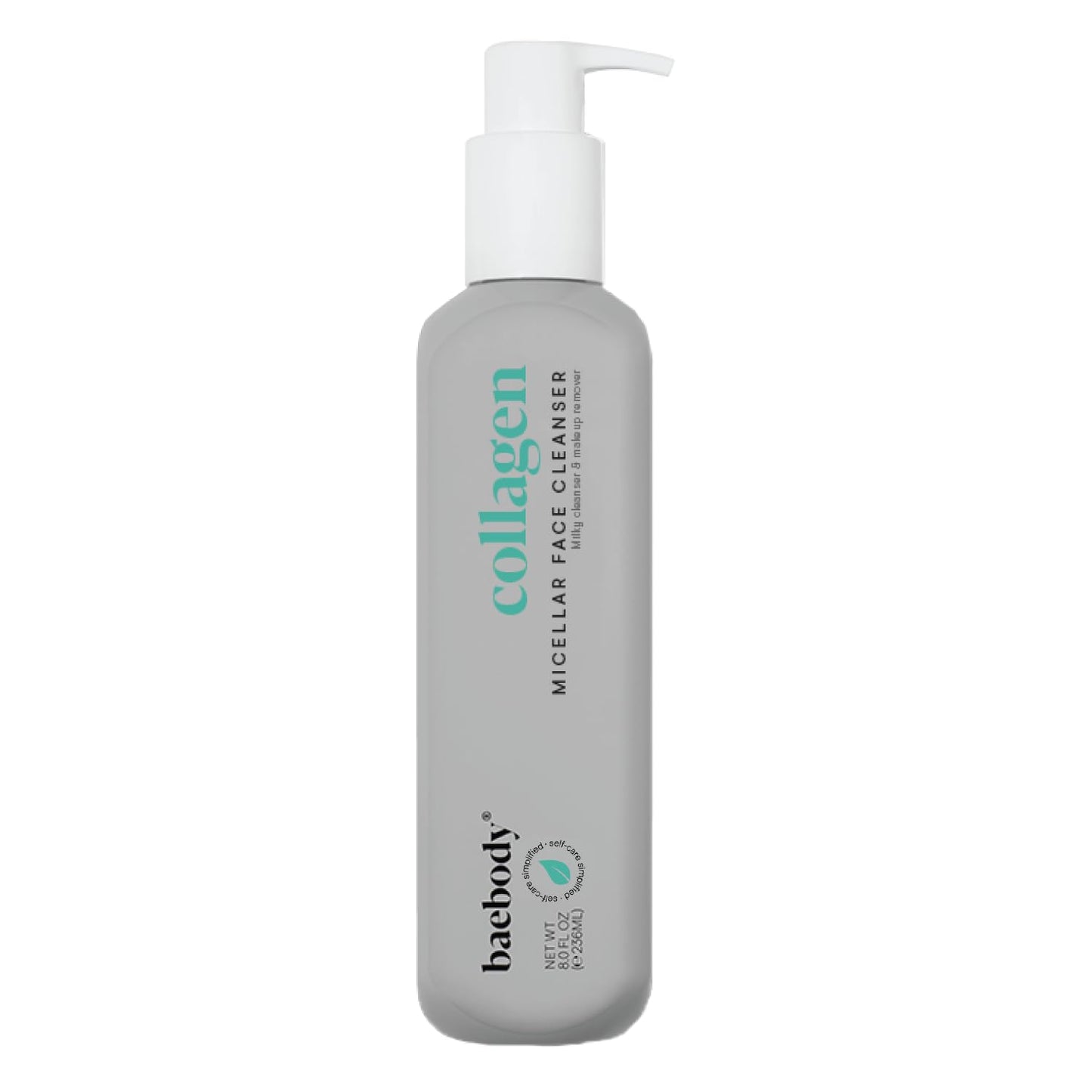 Baebody Cleansing Milk for Face - Vegan Facial Cleanser for Women and Men - Micellar Makeup Remover - Milk Cleanser Face Wash (8 fl oz)