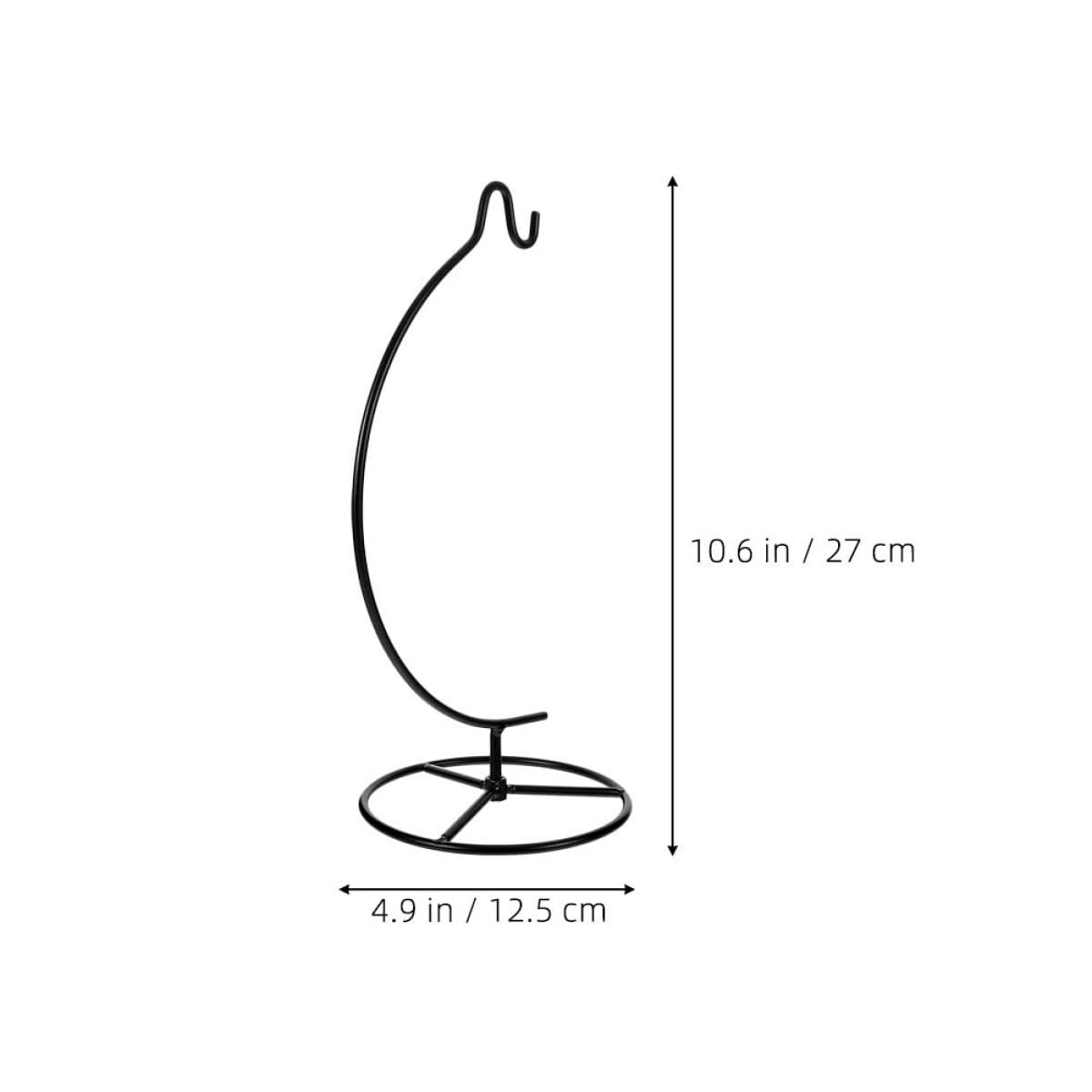 ibasenice 2pcs Metal Hanging Stand for Terrariums and Ornament Display, Iron Hook Rack Holder for Hanging Glass Globe Air Plant Terrarium, Home Décor Accent for Indoor Display and Wedding