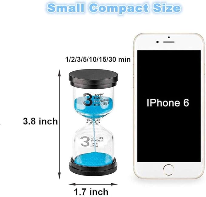 SuLiao Sand Timer 20 Minutes Hourglass: Plastic Sand Clock 5 Min, Little Purple Sand Watch 5 Min for Kids, Games, Classroom, Kitchen, Decorative