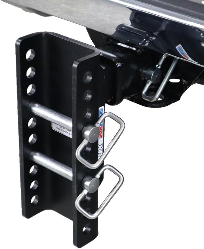 Shocker XR Adjustable Drop Hitch, Fits 2" Hitch Has 2-5/16"Ball 0-9" Drop
