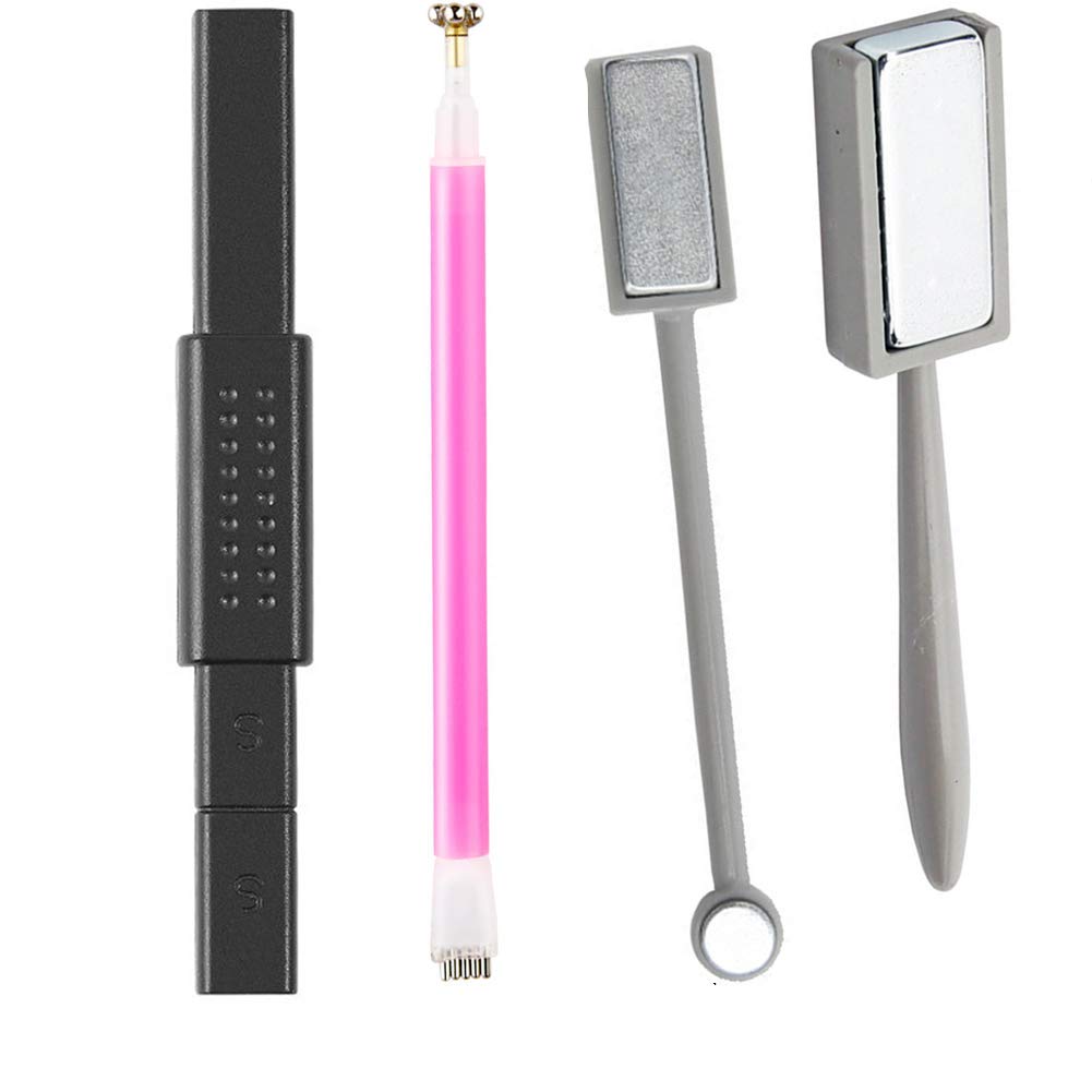Super Strong Magnetic Stick for Cute Nail Art DIY Cat Eye Effect Magnet Plate 4Pcs