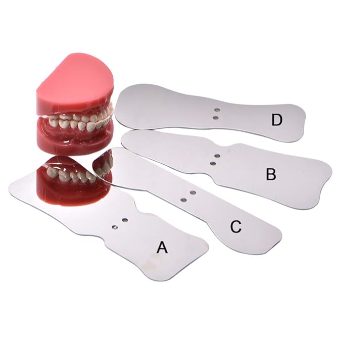 Angzhili 1 piece Dental Photography Mirrors Dental Orthodontic Mirror Stainless Steel Single Sided Photographic Occlusal Mirror,Bendable Dental Oral Mirror Intra-Oral Reflector(D type)