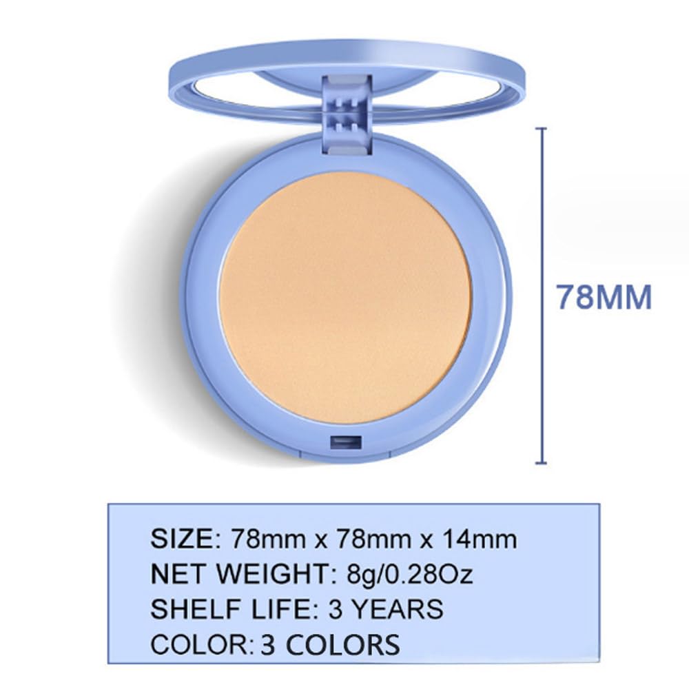 Pressed Matte Face Powder Makeup & Setting Powder for Poreless Wrinkle Blurring Contour Concealer Finishing,Lightweight,High Coverage,Shine Control, N.W 10g (03#)