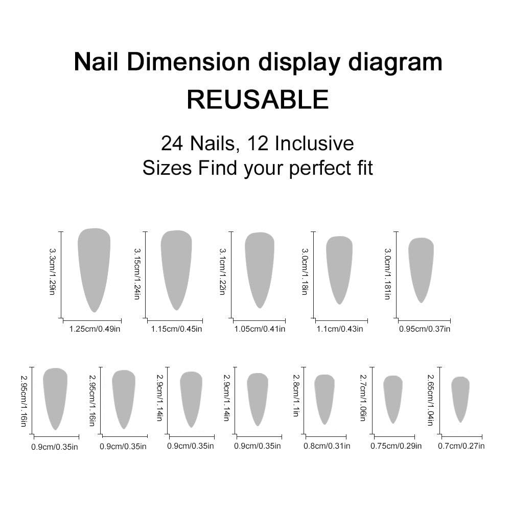 plalely Stiletto Press on Nails Long Red Fake NailLeopard Acrylic Nail Press ons Rhinestones Stick on Nails for Women 24pcs