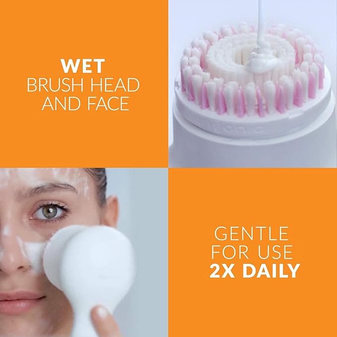 Clarisonic Mia 2 Cleansing System, 2 Speeds for Gentle and Everyday Cleansing Set (Pink)