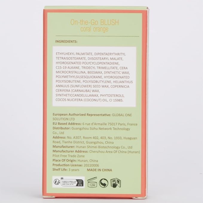 Blush pH Tinted Moisture Stick, Multi-Use Cream Blush Stick, Natural Nude Makeup for Cheeks, Eyes and Lips, Waterproof Natural Nude Makeup, Suitable for All Skin (1# Shy Pink)
