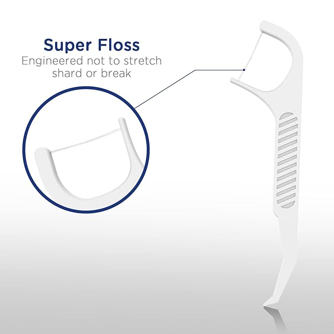 Orthodontic Flossers for Braces - Ortho Dental Floss Picks, 100 Count (Pack of 5), with a Travel Case
