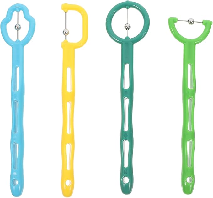 Didiseaon 4pcs Oral Muscle Trainer Tongue Muscle Exerciser for Kids Speech Therapy Materials and Oral Motor Therapy Tool for Jaw and Tongue Training
