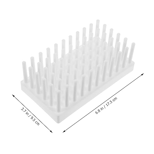 Test Tubes Braces 2 pcs Draining Plastic Tube Lab Holder Dryer Drying Test Laboratory Rack Stand Use for Peg Shelves Shelves Shelves Shelves Shelves Shelves Test Tube