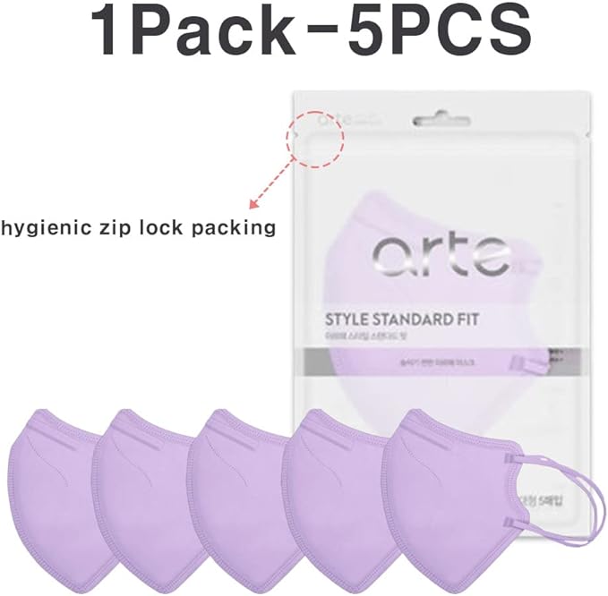 [20 Pcs] Korea Face Mask for Adults – Bird Beak type 2D Protective Health Face Mask for Dust and Smoke – 4-Layer Protective Filter – Ideal Fit for Comfortable Wear - Pink