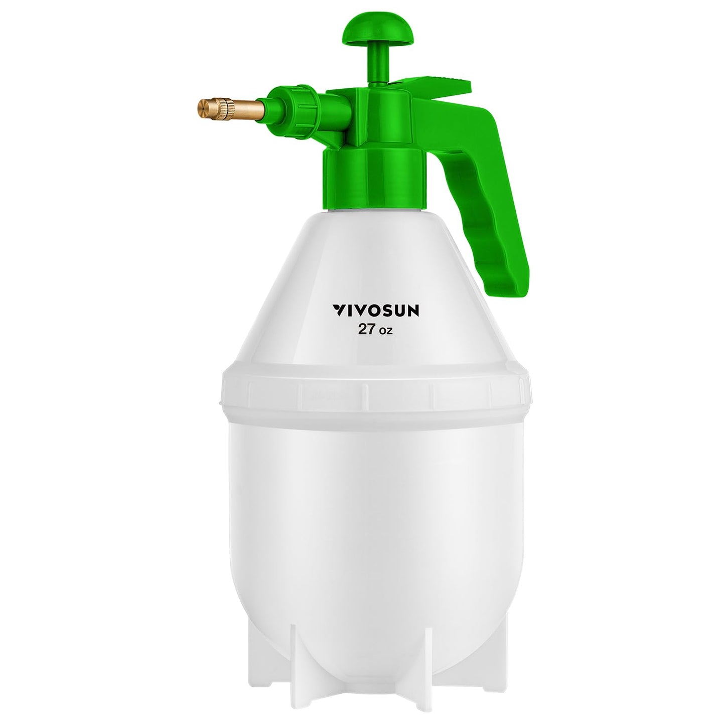 VIVOSUN 27oz Pump Sprayer, Handheld Garden Water Sprayer Bottle with Adjustable Brass Nozzle, for Spraying Plants, Flowers, Weeds and Cleaning, Green