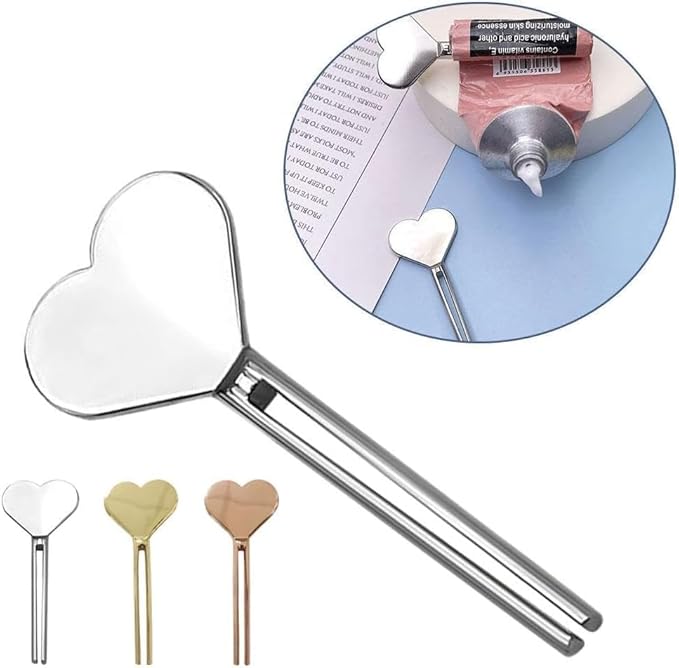 Metal Manual Toothpaste Squeezer, Stainless Steel Dispenser Tube Squeezer, Hand Cream Tube Key Roller Set, Metal Tube Squeezer Rolling Key for Bathroom Cosmetic Safety, Aids and Accessories