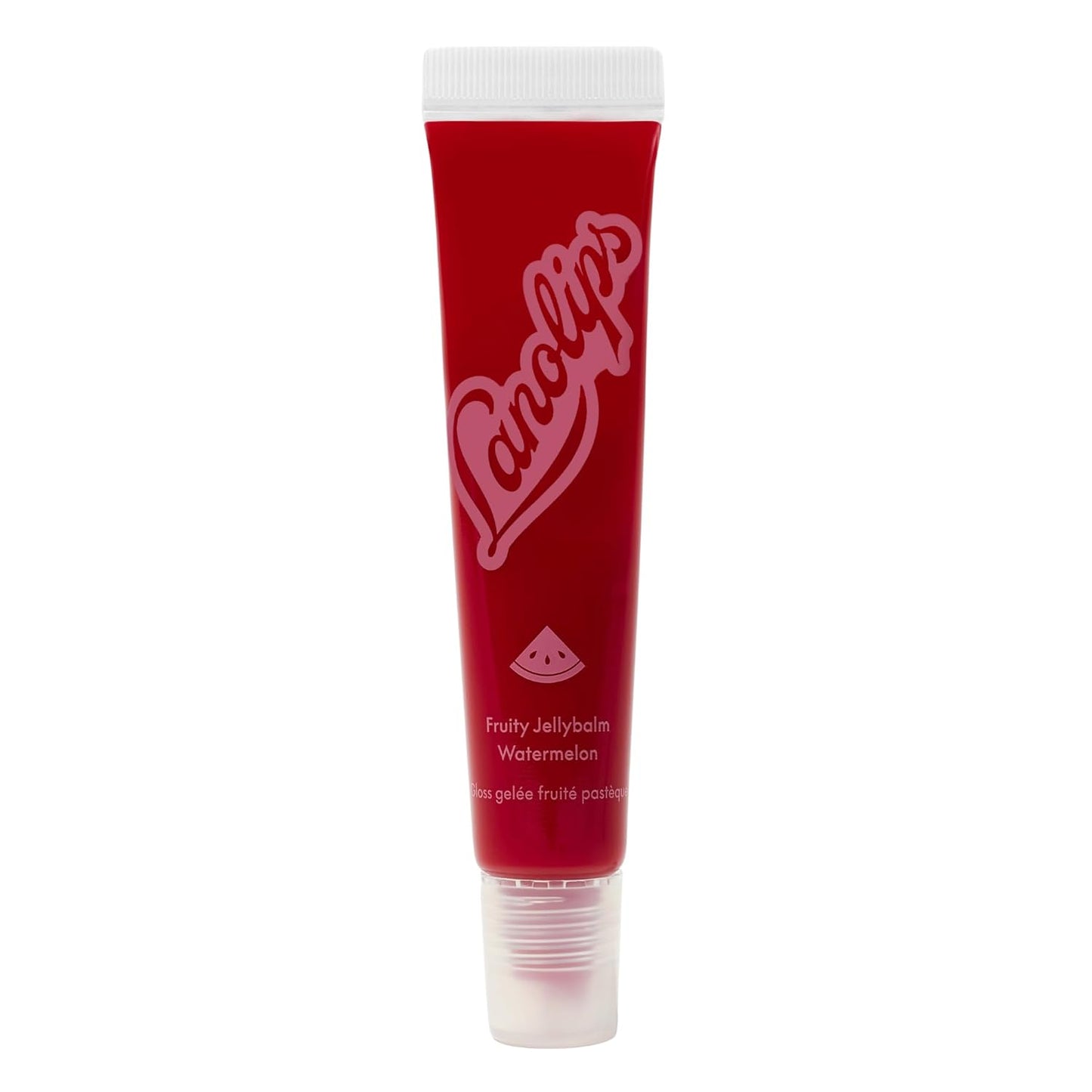 Lanolips Fruity Jellybalm - Tinted Lip Balm to Deepen, Brighten & Enhance - Moisturizing Lanolin Lip Balm & Jelly Lip Gloss - Everyday Lip Makeup - Watermelon (10g / 0.35oz)