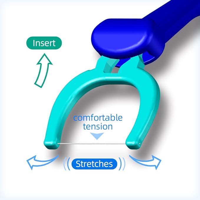 T.Smile NoFuss Dental Flosser Refill Heads, Extra Strength Floss for Comfortable Clean, Fluoride Free, (200 Extra-Strength Floss Refills, Handle Not Included)