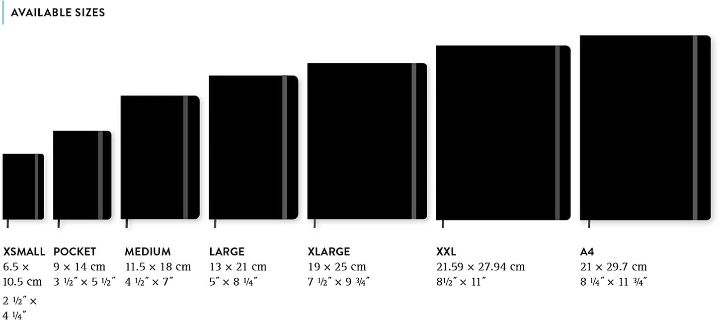 Moleskine Notebook, XXL, Ruled, Black, Hard Cover (8.5 x 11)