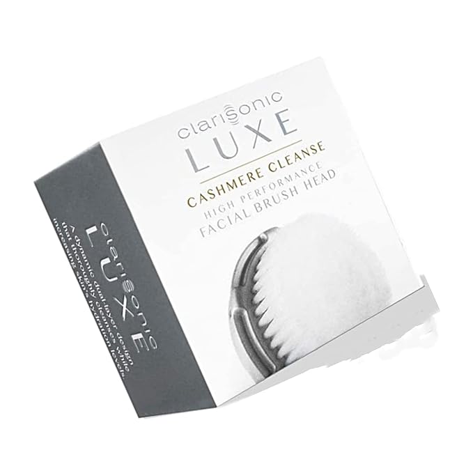 Clarisonic Luxe Cashmere Facial Cleansing Brush Head Replacement | Compatible with Mia 1, Mia 2, Mia Fit, Alpha Fit, Smart Profile Uplift and Alpha Fit X (1Count)